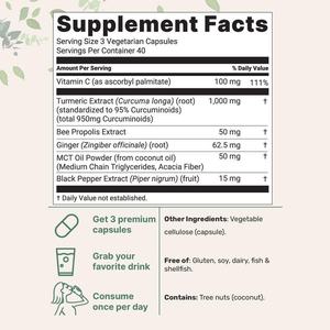 Suplemen Kesehatan Sendi Dewasa Antioksidan 60 Kapsul/Tablet Ekstrak Akar Kunyit 400mg 500mg Kurkumin (Ready Stock) - Product Image 5