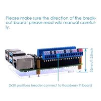 Placa de Expansión Micro GPIO, Módulo de Placa de Conexión con Bloque de Terminales Micro para Raspberry Pi 4B/3B+/3B/2B