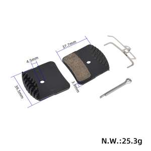 Plaquettes de frein en céramique noires pour trottinette électrique et vélo électrique, accessoires de frein à disque en céramique pour trottinette - Product Image 2
