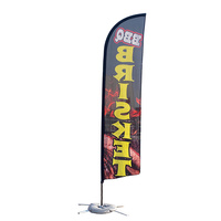 Drapeaux de plage en polyester personnalisables, options simple et double face, bannière en forme de plume ou de goutte d'eau avec impression numérique personnalisée