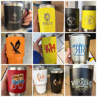 Taza de Viaje de Acero Inoxidable de Doble Pared de 20/30 oz, Termo para Auto de 30 oz, Tazas de Café de 20 oz con Tapa, Botella de Plástico para Agua, Cerveza y Auto