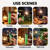 Briquet de poche en plastique pour camping, extérieur et intérieur – Pratique pour allumer bougies et cigarettes