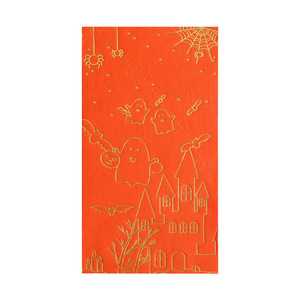 Halloween Gold Foil Paper Napkins 330x400mm Rectangle 20 Sheets Per Pack Party Tableware Decorations - Product Image 5