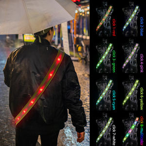 2022 <span class=keywords><strong>Amazon</strong></span> vente chaude bandoulière professionnelle <span class=keywords><strong>LED</strong></span> ceinture de sécurité réfléchissante pour le sport de plein air - Product Image 6