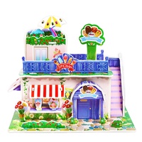 Neubau 3d Papier Modell Spielzeug EVA Pappe Cartoon Schloss Puzzle