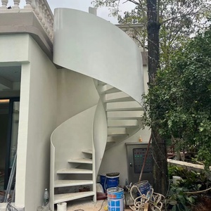 VIKO Escalier incurvé en ardoise blanche pure de qualité supérieure Escalier en colimaçon Escalier extérieur - Product Image 6