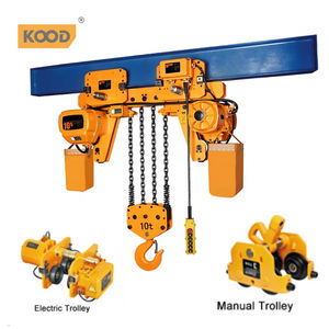 Palan de grue électrique pratique 10t moteur standard à chaîne capacité de 2 tonnes nouvelle grue de levage en acier bon prix électrique coulissant - Product Image 3