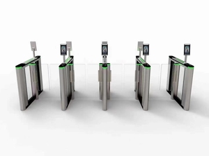Lối vào tự động an ninh <span class=keywords><strong>Swing</strong></span> turnstile rào cản cổng tốc độ nhanh với kiểm soát truy cập - Product Image 3