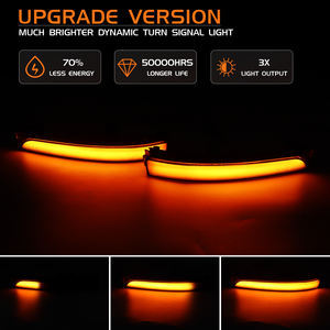 Para <span class=keywords><strong>Volkswagen</strong></span> Fox GOL G5G6G7 Polo Golf MK4.5Vento Sloop Passat Cross Space espejo retrovisor indicador dinámico LED señal de giro - Product Image 3