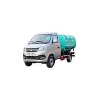 Camion benne à crochet léger HLW avec bras télescopique hydraulique, compacteur auto-déchargeur, moteur diesel Euro 3 pour déchets domestiques