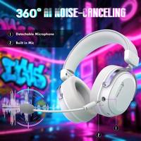 Casque de jeu ATTACK SHARK L30 PRO Tri-Mode, son surround 7.1, haut-parleurs de 50 mm, micro à réduction de bruit AI, 1100 mAh, faible latence