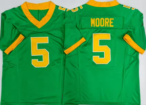 เสื้อเจอร์ซีย์ฟุตบอลอเมริกันแบบเย็บติดกัน ระบายอากาศได้ดี รุ่น 2026 Oregon Duck หมายเลข 5 Dante Moore และหมายเลข 8 Dillon Gabriel สำหรับกีฬาในวิทยาลัย - Product Image 3