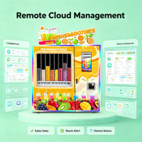 Máquina Expendedora Inteligente de Smoothies Comerciales con Compartimentos de Almacenamiento de Materia Prima