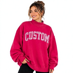 Sweat-shirt en molleton tricoté à col montant pour femme, professionnel, très vendu, respirant, écologique, séchage rapide, toutes saisons - Product Image 1