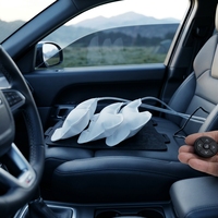 Nouveau design, système de confort de siège de luxe, pompe à air électrique 3 voies, gonflable, massage par compression d'air du dos et lombaire pour voiture, en PVC