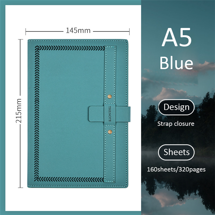 Cahier a5 journal bleu