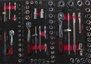 ELEHAND Wholesale Auto Repair <b>Tool</b> <b>Cart</b> Set With <b>Tools</b> 72-tooth Ratchet 7-layer Heavy-duty 201 Pieces Hand Push - Product Image 4