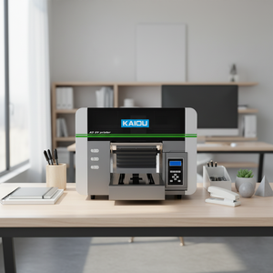 Mini Imprimante UV DTF de Bureau A3 Tête d'impression XP600 pour Colle AB Vernis Frisbee Jouet Puzzle Tube Emballage Petite Imprimante UV à Plat - Product Image 1