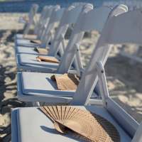 Décoration de mariage chaise de jardin chaises pliantes blanches pour événements fête de mariage chaise de mariage pliante pour salle de banquet