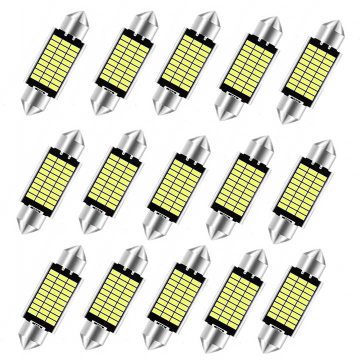 SUMOZO Lampadine LED Festoon C5W 39mm – Canbus Error Free 6000K 6-SMD 5730 Per Luci Targa E Abitacolo (Confezione Da 4) - 5