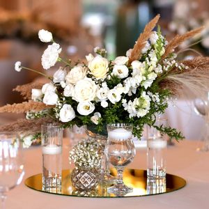 New Arrival tiệc Đảng tổ chức sự kiện 8inch vòng gương khay tấm cho đám cưới trung tâm trang trí - Product Image 1