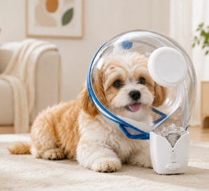 Máscara Protectora <span class=keywords><strong>para</strong></span> <span class=keywords><strong>Perros</strong></span> y Gatos con <span class=keywords><strong>Mini</strong></span> Nebulizador, Collar Elizabeth, <span class=keywords><strong>Bozal</strong></span> Resistente a Mordidas <span class=keywords><strong>para</strong></span> el Cuidado de Mascotas, Previene la Búsqueda de Alimentos - Product Image 1