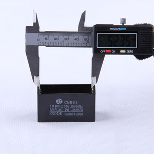 คาปาซิเตอร์สตาร์ทมอเตอร์พัดลม Cbb61 10uF 350V AC สำหรับอะไหล่เครื่องกำเนิดไฟฟ้าเบนซิน - Product Image 3