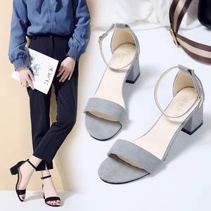 Sandalias de Verano 2021 para Mujer, Zapatos de Vestir con Tacón Alto, Zapatos Casuales de Vestir para Mujer - Product Image 3