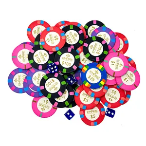 Ceramic Poker Chips Custom Casino Game Gambling Accessories Poker Chips Set