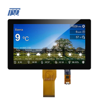 Resolución de 1024x600, 7 pulgadas, IPS GT911, controlador IC RGB, USB, interfaz I2C, pantalla táctil LCD PCAP para hogar inteligente