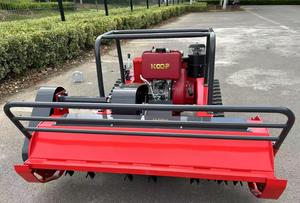 Nhà Máy Giá <span class=keywords><strong>15HP</strong></span> Động Cơ Diesel Điều Khiển Từ Xa Crawler Flail Máy Cắt Theo Dõi Máy Cắt Cỏ Cho Bên Đường Thành Phố Màu Xanh Lá Cây Vành Đai - Product Image 6