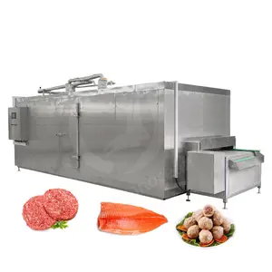 OCEAN Industrial Mechanical Corn Shelled Fresh Shrimps Iqf Automatic Horizontal Blueberry Freezer Machine