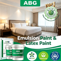 Peinture acrylique imperméable lavable pour la maison, à faible odeur, peinture émulsionnée pour l'intérieur, pour la décoration des murs intérieurs résidentiels