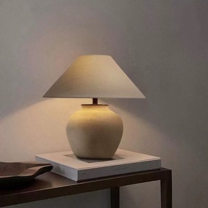 Japanese Wabi-Sabi Terroir Pottery <strong>Table</strong> <strong>Lamp</strong> Chinese Coarse <strong>Ceramic</strong> Living Room Hotel Designer Bedroom Bedside <strong>Lamp</strong> Decoration - Product Image 3
