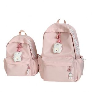 Women's Casual Stylish Versatile Student <b>School</b> <b>Backpack</b> with Letter Print Design Breathable Large Capacity & Polyester Lining - Product Image 5