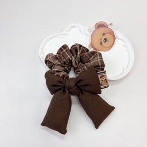 Accessoires pour cheveux en peluche de style nœud mignon personnalisables, très vendus en usine, bandeaux en peluche d'ours en peluche et accessoires pour cheveux pour femmes. - Product Image 3