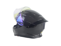 Casque intégral en fibre de carbone OEM, homologué DOT, anti-buée, boucle à dégagement rapide, casque pour motos, vente en gros