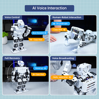 Kit de interacción de voz Hiwonder Tonybot AI Vision, programación educativa para Arduino Scratch Python, aventuras robóticas humanoides