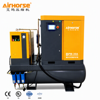 Compresseurs d'air à vis 22 kW à conception compacte, 1,84 m³/min, 64 CFM, 81 CFM, 16 bars, haute pression, unité électrique 30 CV pour l'assemblage