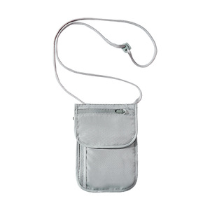 Riñonera Antirrobo RFID de 7 Pulgadas, Color Gris Sólido, para Deportes al Aire Libre, Porta Pasaportes y Tarjetas con Correa Ajustable - Product Image 2