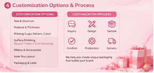 Caja de Calendario de Adviento Rosa con 24 Días de Cuenta Regresiva para Navidad, Cajones Numerados, Cierre con Cinta e Impresión Personalizada - Product Image 5