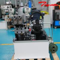 Système hydraulique antidéflagrant avec groupe motopropulseur, refroidisseur d'eau, accumulateur tampon et surveillance numérique de la pression