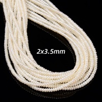 Perles de culture d'eau douce naturelles, blanches, de qualité AA, certifiées GIC, en forme de bouton, pour la fabrication de bijoux et de boucles d'oreilles.