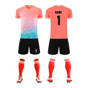 เสื้อฟุตบอลสไตล์เรโทรแบบไทยสั่งทำได้ตามต้องการ ขายส่ง เสื้อฟุตบอล DIY ไซส์ S-4XL ชุดวอร์มสำหรับผู้ชาย เสื้อเหย้าและเสื้อเยือน - Product Image 1