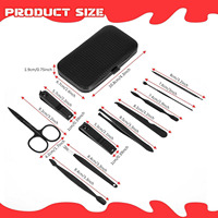 Kit de soins des ongles pour usage personnel, trousse à ongles portable de voyage avec logo personnalisé