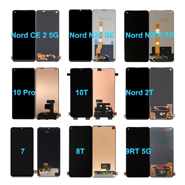 Original Mobile Phone Lcd Screen for Oneplus 6t 7t 7 8 9 Pro 10R Nord CE 2 N10 N20 5G Ace Display Touch Pantalla Assembly