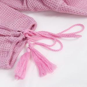 Guangzhou Auyan femmes col en v Wrap Word Sexy évider taille à manches longues plage Sexy robe moulante - Product Image 5