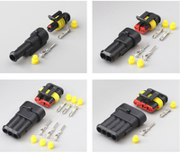 Kit de connecteur mâle/femelle étanche 1-6 broches Harnais scellé pour bornes électriques à faible fréquence pour la connexion