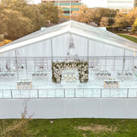 Tente de réception personnalisée 10x20 15x20 15x30 20x30, tente de mariage, tente de fête, structure en alliage d'aluminium, grande tente extérieure pour événements