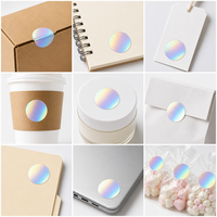 Maßgeschnittene Aufkleberbögen Wasserfeste Kiss-Cut-Etiketten Glänzend Kraft Transparent Holografisch für Verpackungen